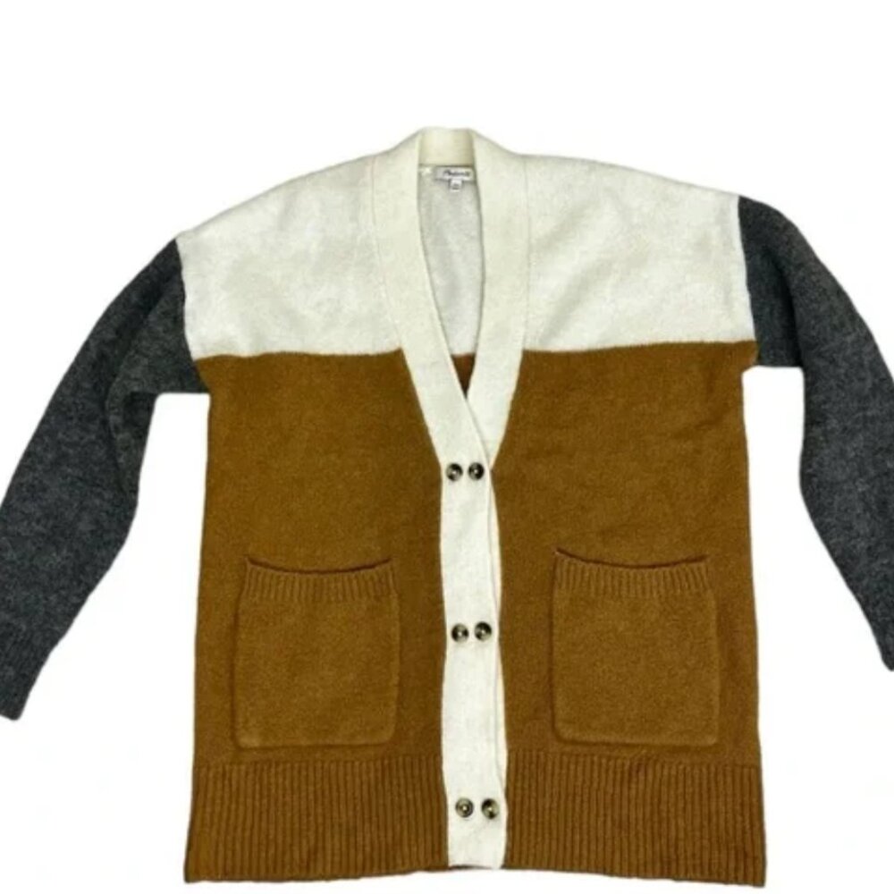 Madewell Allston Colorblock Double Button Cardiga… - image 6